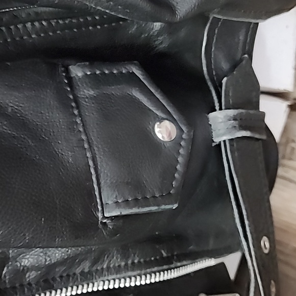 Vintage Hand Airbrushed Marilyn Monroe Leather Jacket, Unisex Size L/XL - Picture 14 of 17